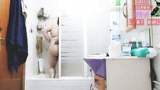 Taking a sexy shower