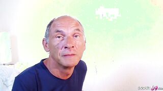 GERMAN OLD COUGAR AND DAD DEFLORATION MMF WITH STEP SON