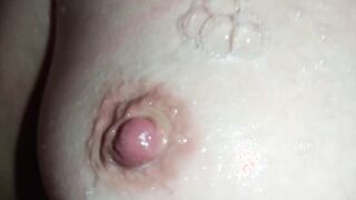 Mother's Natural Titted to shower
