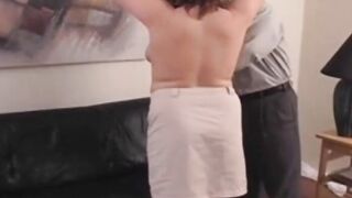 Spanking Her Sweet BBW Butt Until Red Just To Express Love