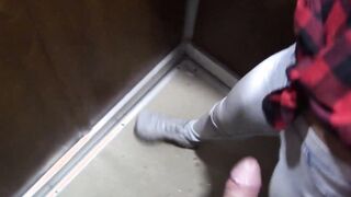 Irina Rimes? College Girl blows dick inside the elevator at the