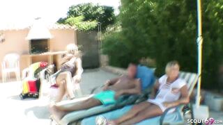 GERMAN WIFEY MADE HUBBY TO CUCKOLD AND PLOWED BOY AT