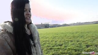 GERMAN SCOUT - BERLIN GOTH WOMEN DOREEN PICKUP AND POUNDED