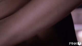 Megane Cole and Marsha Lord nailed inside the dark