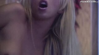 Blonde cougar gets what she deserves!
