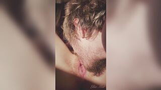 Juicy creampied snatch