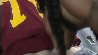 Cutie bitch fuck into locker room by sportive boy