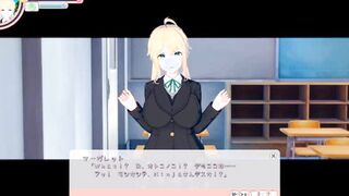 [Eroge Koikatsu! ] Adorable blonde returnee sluts big jugs jk