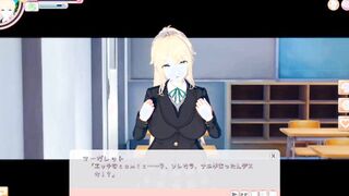 [Eroge Koikatsu! ] Adorable blonde returnee sluts big jugs jk