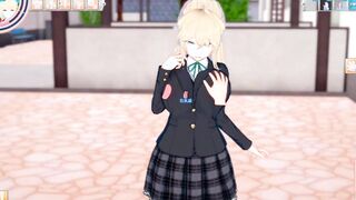 [Eroge Koikatsu! ] Adorable blonde returnee sluts big jugs jk