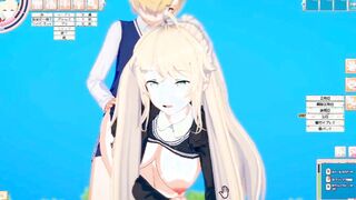 [Eroge Koikatsu! ] Adorable blonde returnee sluts big jugs jk