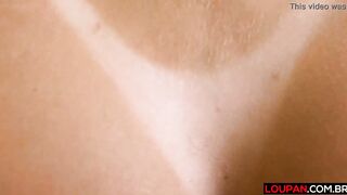 Big Tit mom sitting on cock and getting cum inside twat
