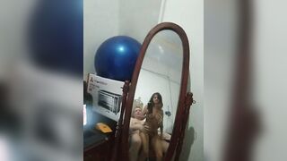 eastern Hoe records herself getting banged! inside the mirror