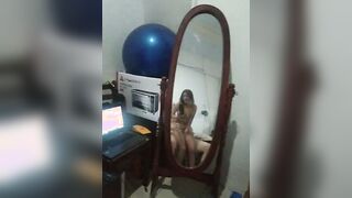 eastern Hoe records herself getting banged! inside the mirror