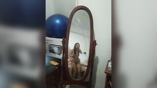 eastern Hoe records herself getting banged! inside the mirror