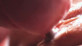 SLOW-MO macro twat fucking. Creamy twat