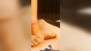Toes Job with KY Jelly and cumm on foot ending