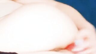 Thin blonde with cat ears has anal sex with a vibrator