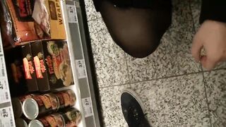 Outdoors Bj at the Supermarket with Popp Sylvie