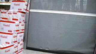 Outdoors Bj at the Supermarket with Popp Sylvie