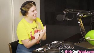 Chubby bushy lesbo Katie gets both her holes licked