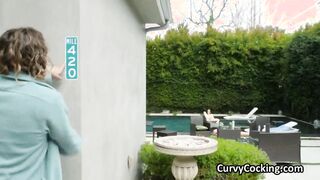 Big titty mistress banged! by the pool