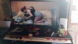 I suck a bro inside front of a porn scene