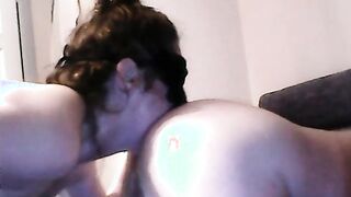 Butt licking with my husband – compilation filmed on web cam