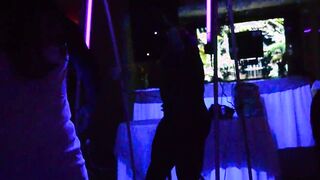 Male Dancer Glows into The Dark for Milfs