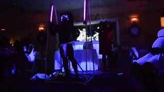 Male Dancer Glows into The Dark for Milfs
