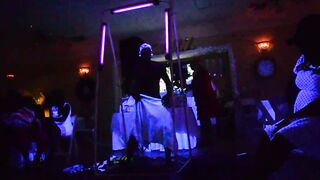Male Dancer Glows into The Dark for Milfs