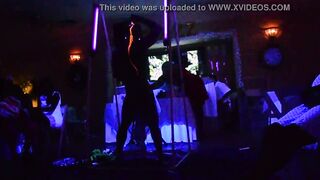 Male Dancer Glows into The Dark for Milfs