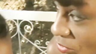 Double Chocolate African cougar Hand Job 3 way For Freaky Guy