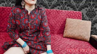 Step-Milf Priya multiple Squirts and ejaculate Ovum while so rough