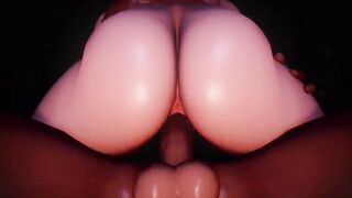 ( ngon mmd) She likes extreme ride makes her dick cum