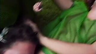 Adorable football dig lesbians with nice jugs eat twat