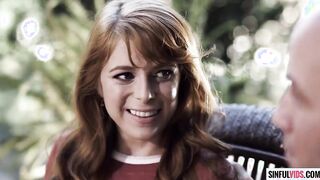 Natural red head sexy Penny Pax with Derrick Pierce inside After