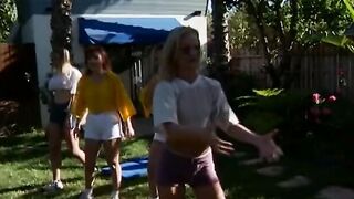 Awesome lesbians with nice breasts eat twat and play with dildos