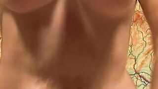 Unshaved long boobed granny gets screwed and facialed
