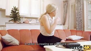 TUTOR4K. Spider Prank to Stunning Suck