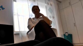 Bdsm devils pedicure into the doctor's office