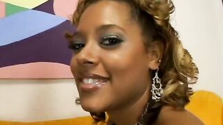 Lusty african pleasures mistress inside her living room
