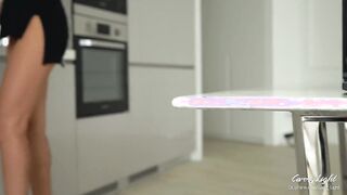 Stepmom Caught Stepson Jerking off and helped him Cum Quickly