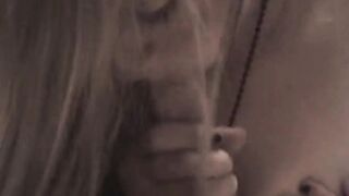 Dick hungry 19 year old gets on her knees