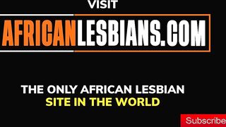 Real Ebony dyke lovers make out and eat cunt