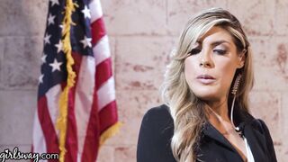 Mayor porn video – GIRLSWAY Neglected Mayor Has Passionate Sex With Her Stacked Bodyguard