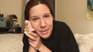 Teenagers bimbo masturbates for the camera