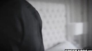 Bitch Wifey Cheats On Honeymoon, Gets Double Creampied By Hubby