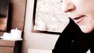 Filthy Talking milf Begs For Facial From big black dick