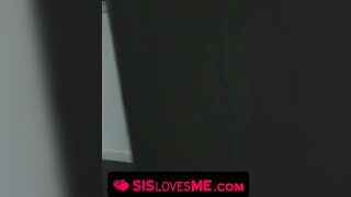 Turned On Guy Caught Great Blonde Stepsis Stealing Condoms